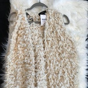 Fuax fur shaggy vest